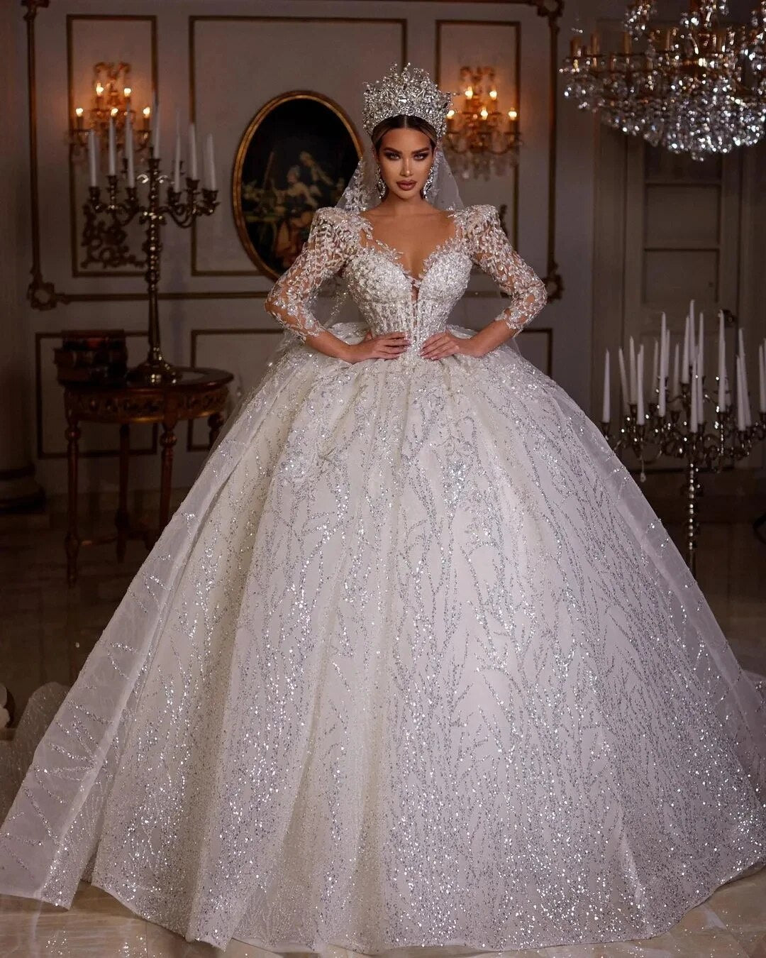 open lace back dress Princess A-line Off the Shoulder White Wedding Dress with Beads –  FancyVestido