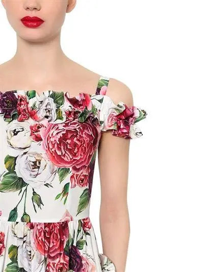Peony Off-Shoulder Cocktail & Party Dress