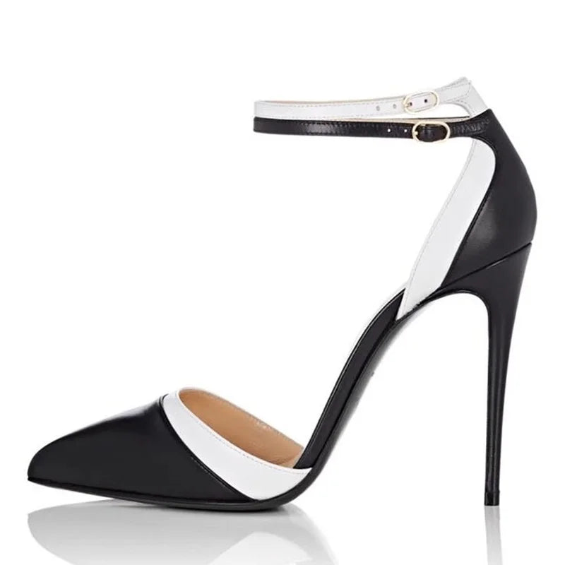 Double Ankle Strap Women's High Heel Shoes