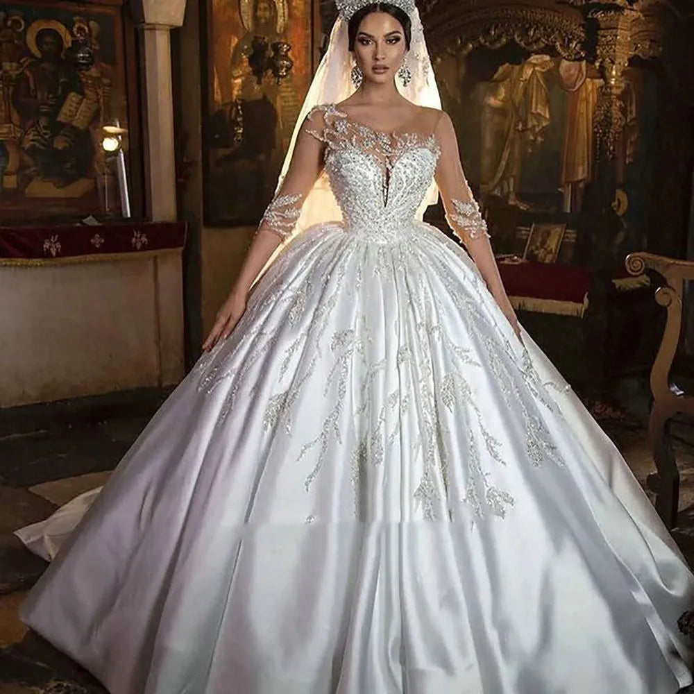 How do Arabic bridal dresses differ from Western bridal gowns? | All For Me Today