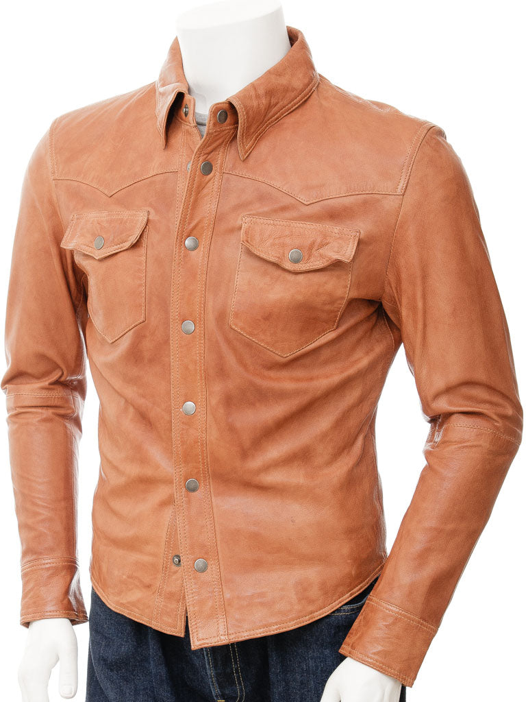 Men's Leather Shirt | All For Me Today