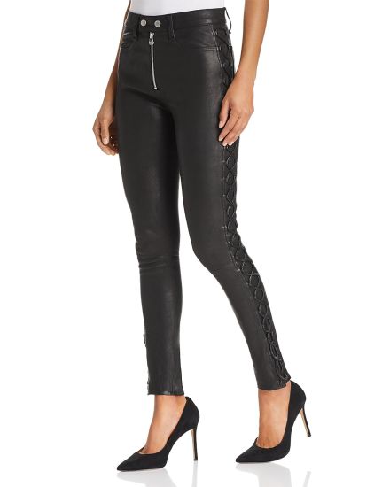 Women Genuine Black Leather Pants | All For Me Today