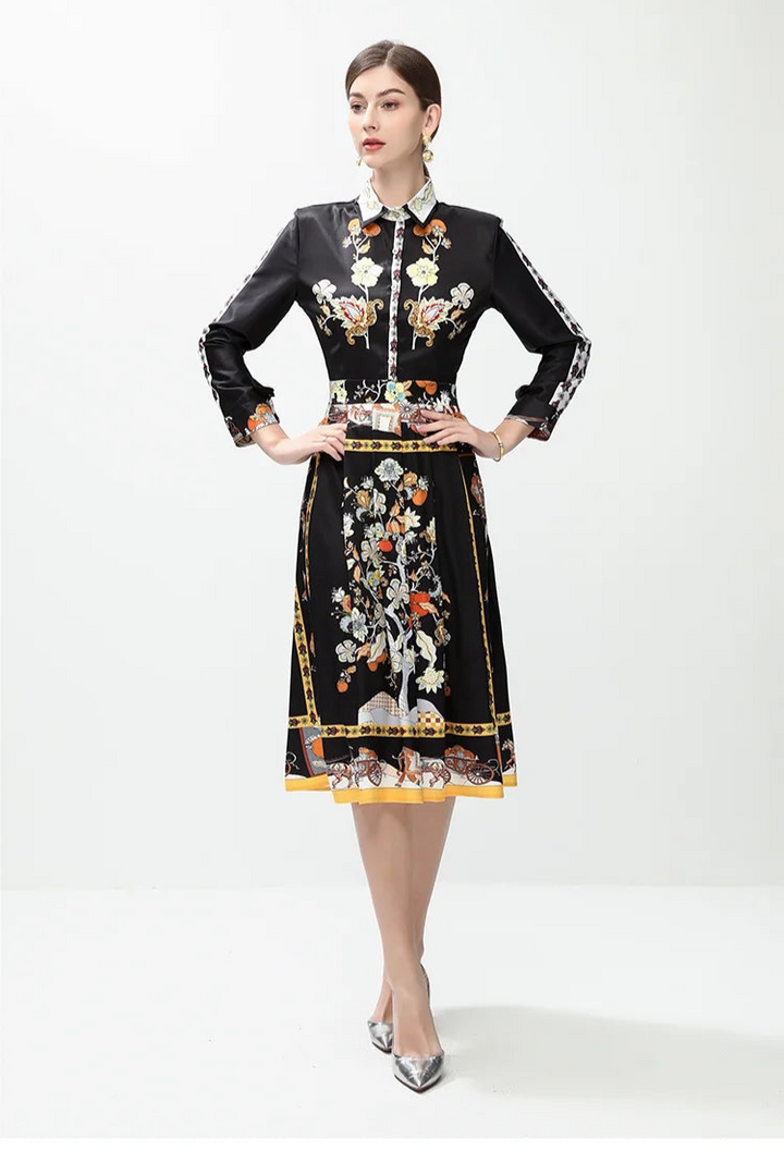 Runway-Inspired Midi Party Dress