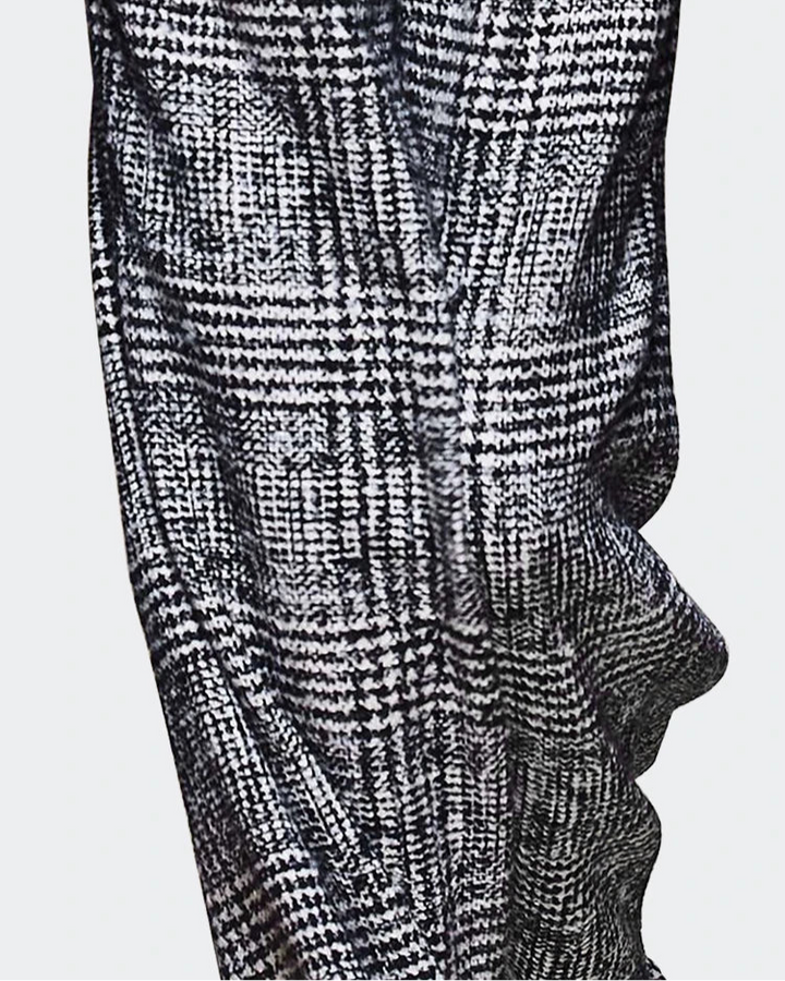 Casual Woolen Wide Leg Trousers