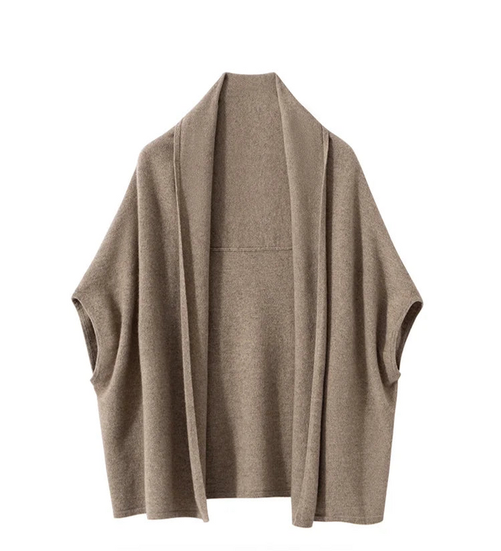 Premium Cashmere Cape Cardigan