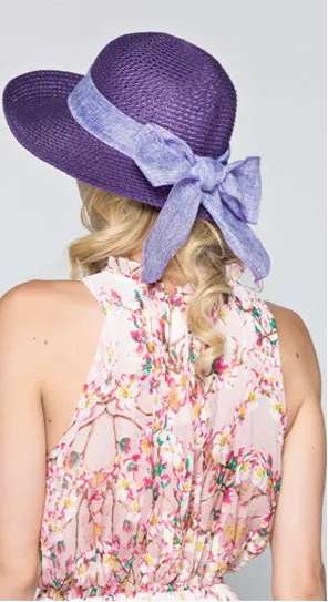 Elegant Bow Ribbon Panama Hat
