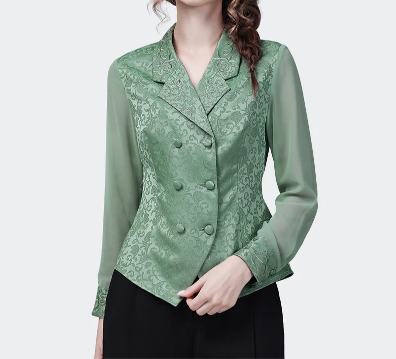 Vintage Retro Embroidered Top