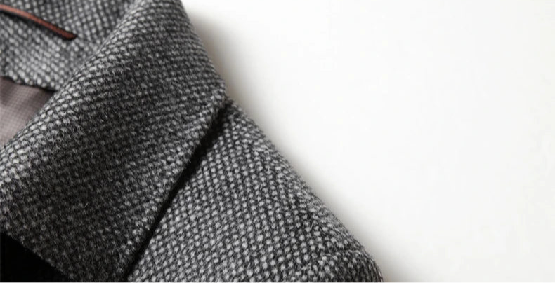 Fancy Duck Down Wool Coat