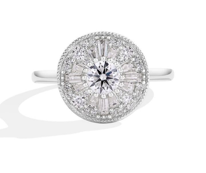 Royal 18K Gold Plating Engagement Ring