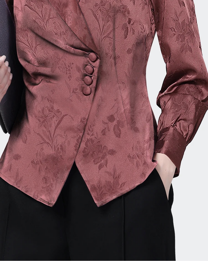 Elegant Slim Button-down Top