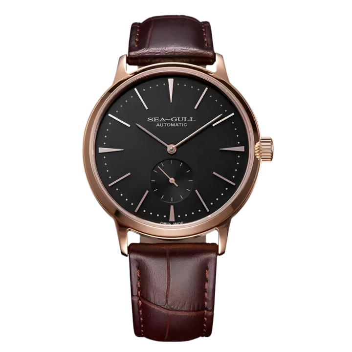 Classic Leather Strap Mechanical Watch
