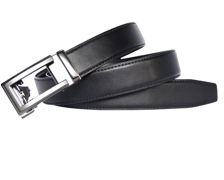 Automatic Metal Buckle Leather Belt