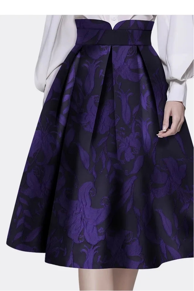 Big Swing Flowing Floral Skirt