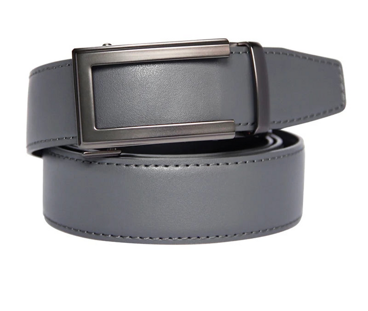 Automatic Metal Buckle Leather Belt