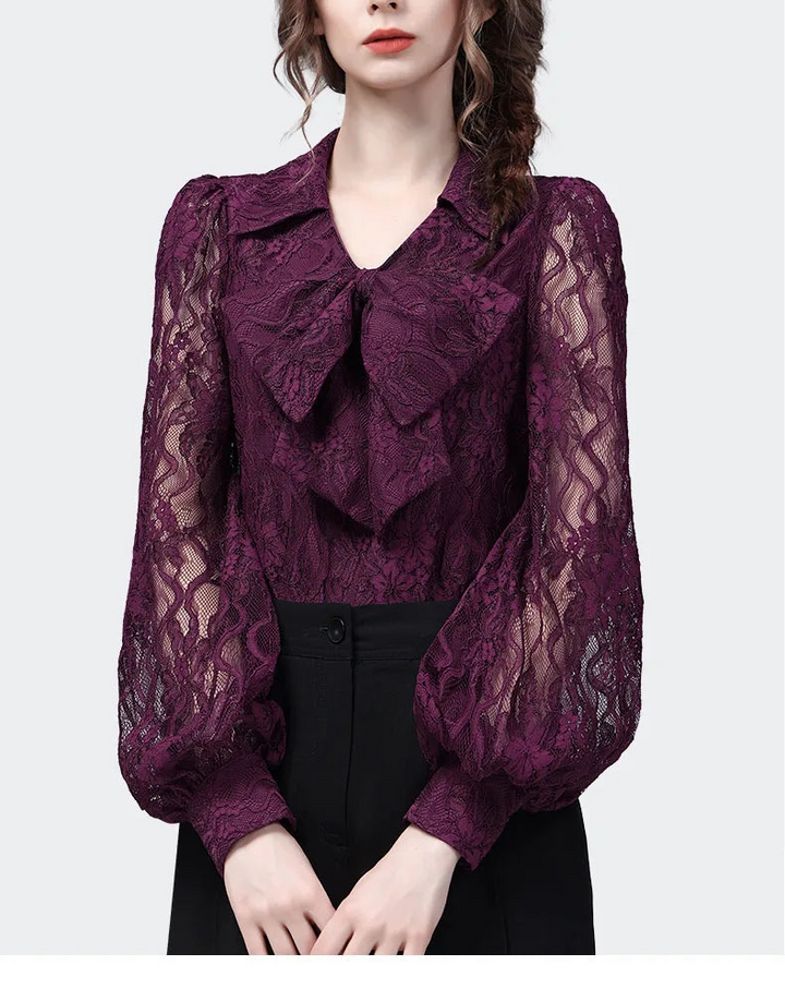 Vintage Hook Flower Casual Top