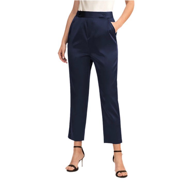 Stylish Silk Pipe Cropped Pants