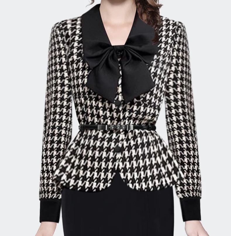 Lovely Bow Detail Short Coat