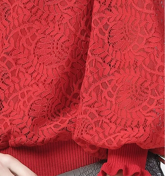 Romantic Peter Pan Collar Lace Blouse