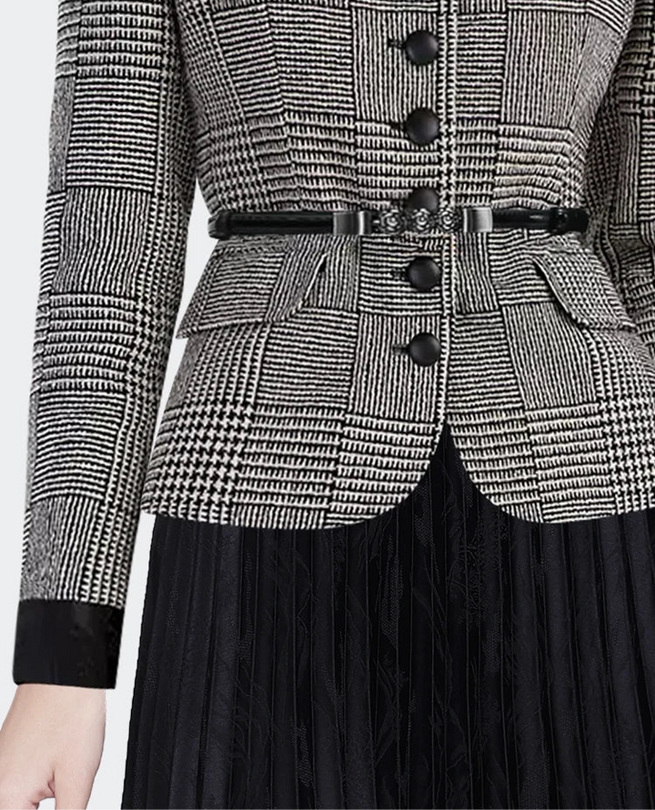 Slimming Belted Short Coat