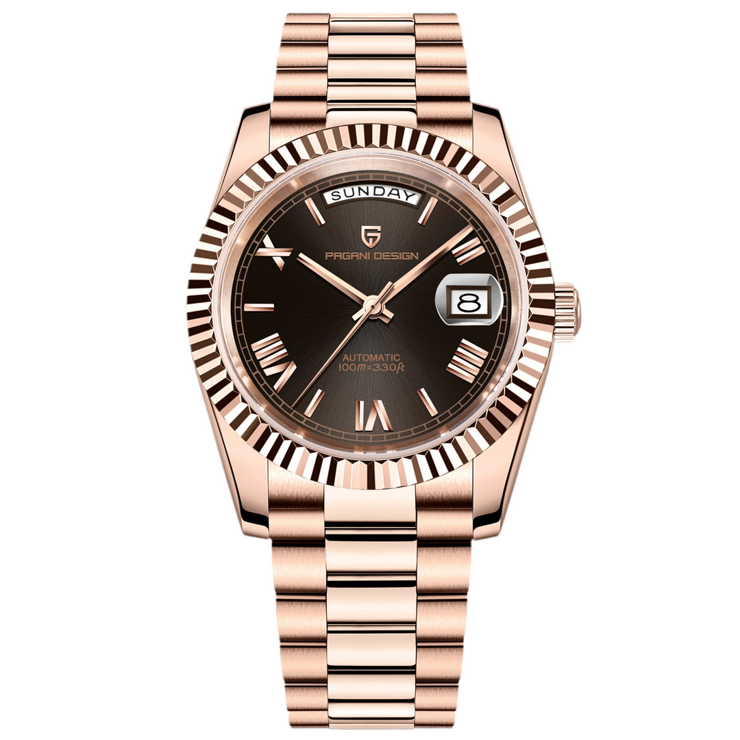 Stylish Sapphire Mirror Mechanical Wristwatch