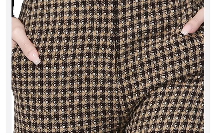 Vintage High Waist Woolen Trousers