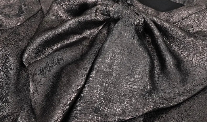 Fashionable Satin Bow-knot Blouse