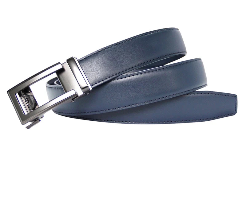 Automatic Metal Buckle Leather Belt