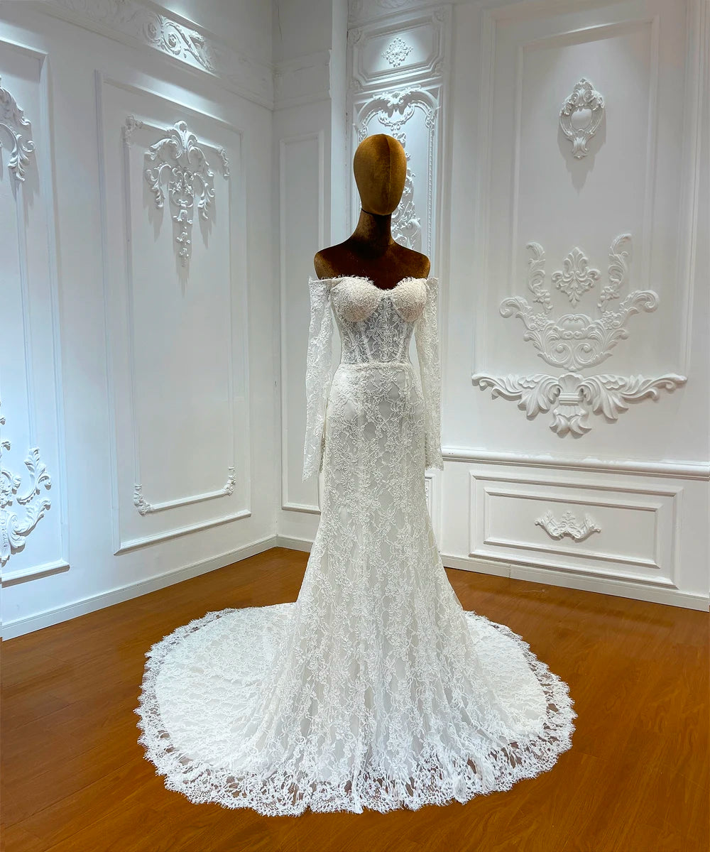 Timeless Off The Shoulder Bridal Dress