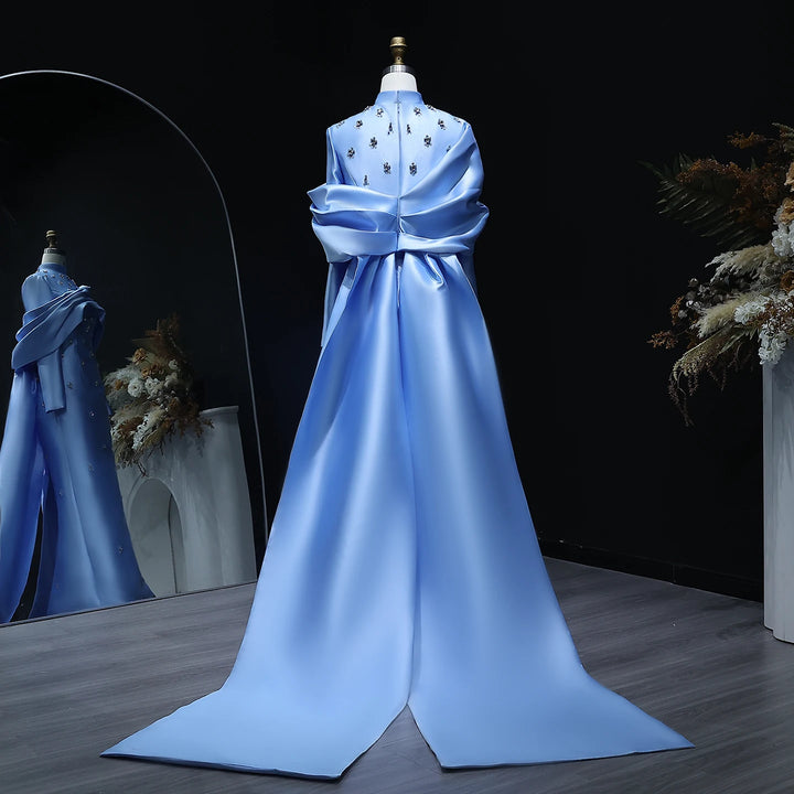 Stunning Crystal Detailing Evening Gown