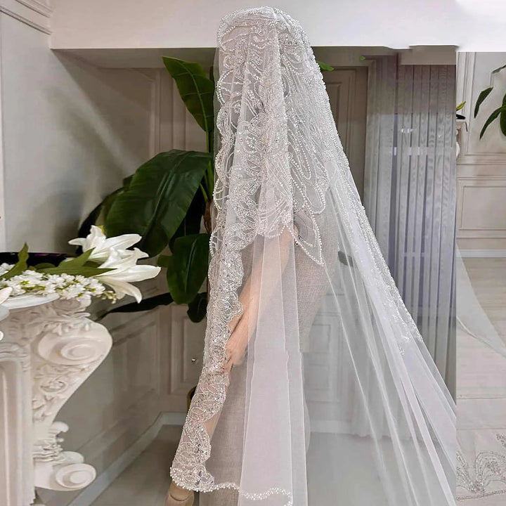Charming Cathedral Eyelash Bridal Veil