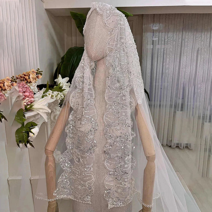 Charming Cathedral Eyelash Bridal Veil