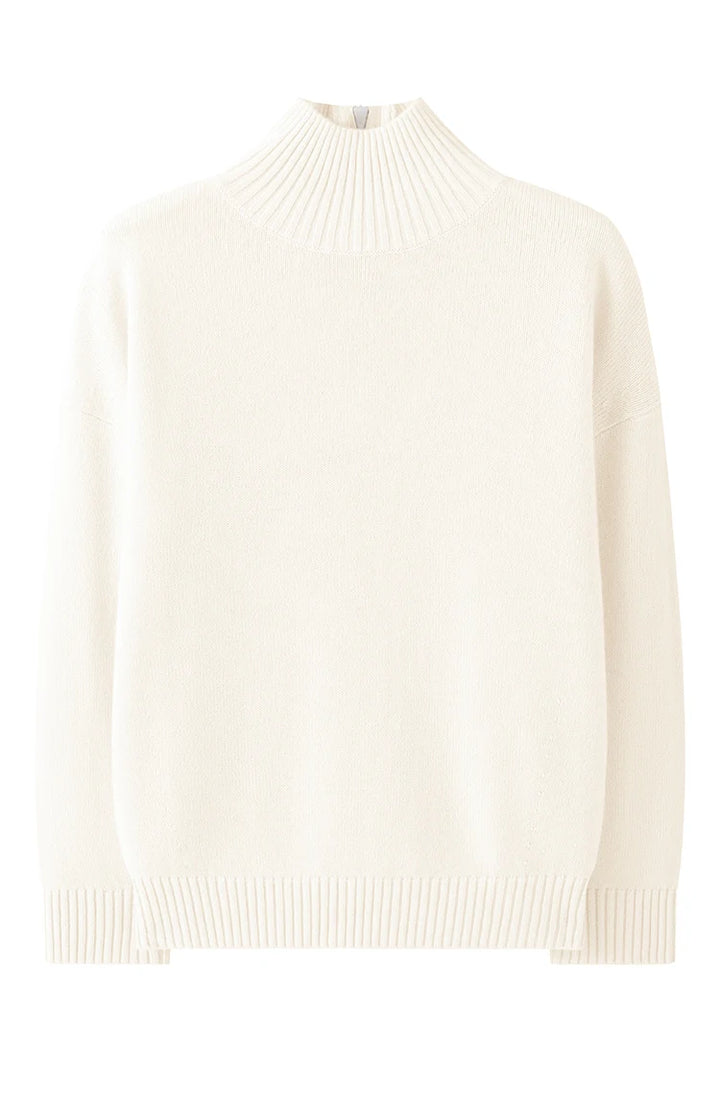 Luxury Half-Zip Wool Sweater