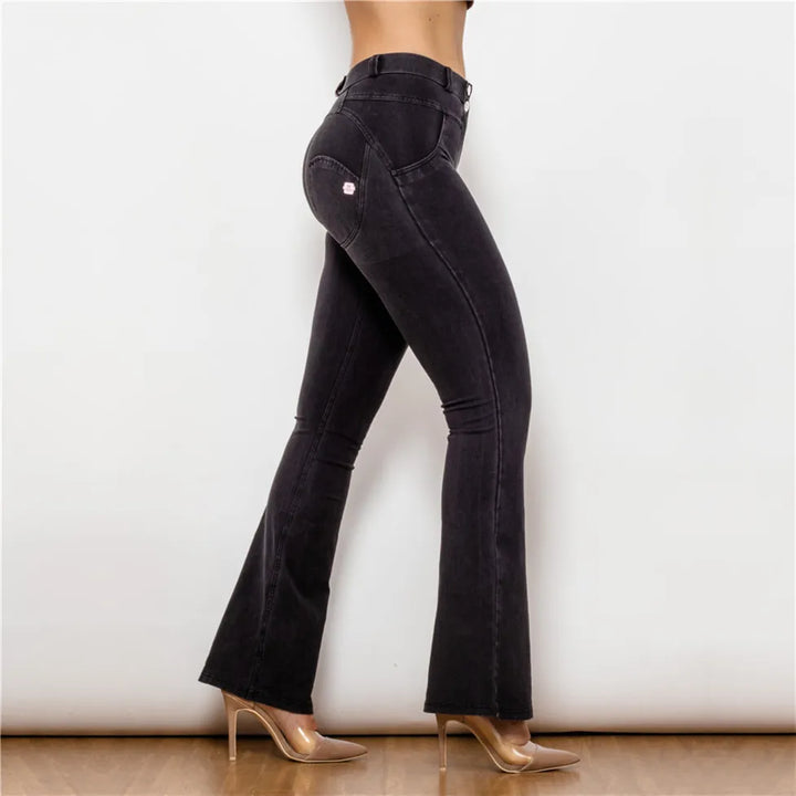 Wonderful Petite Flare Denim Jeans Pants