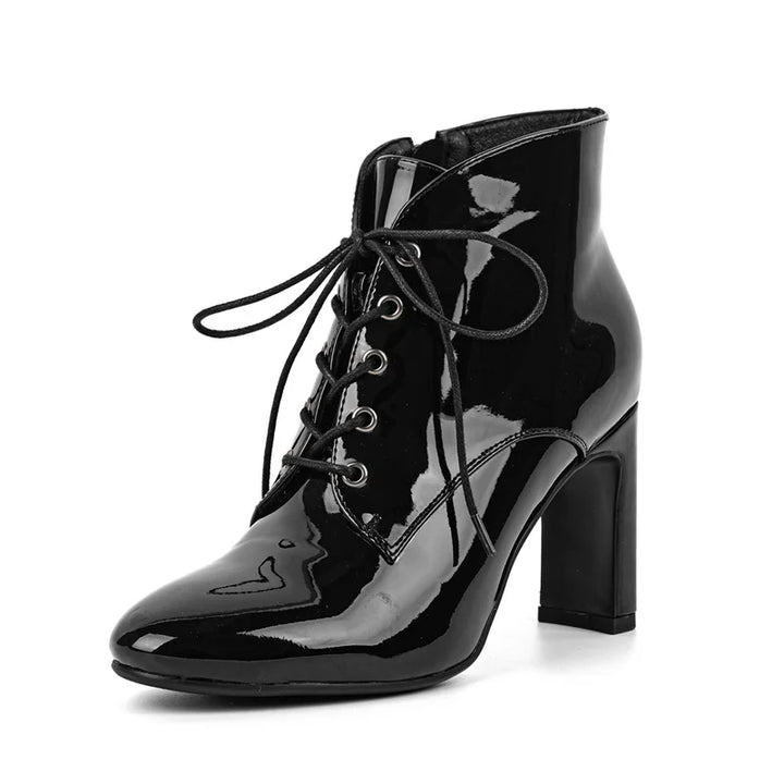 Alluring Lace Up Ankle Boots