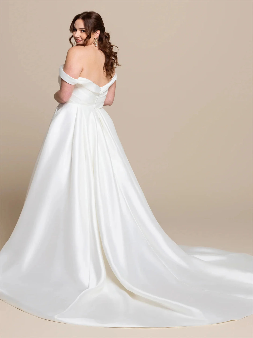 Timeless Satin A-Line Bride Dress