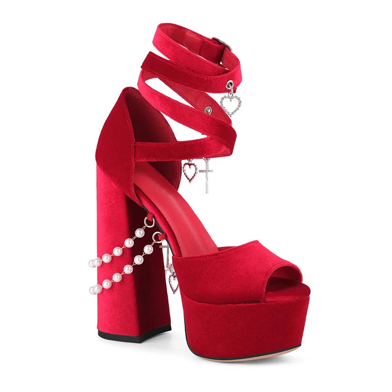 Trendy Platform Chunky Heel Sandals