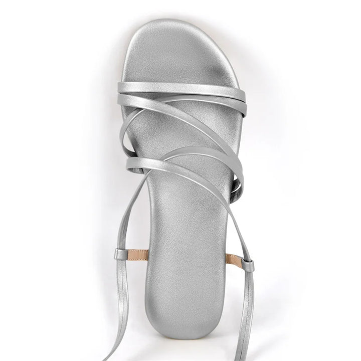 Fashionable Soft Lace-Up Sandals