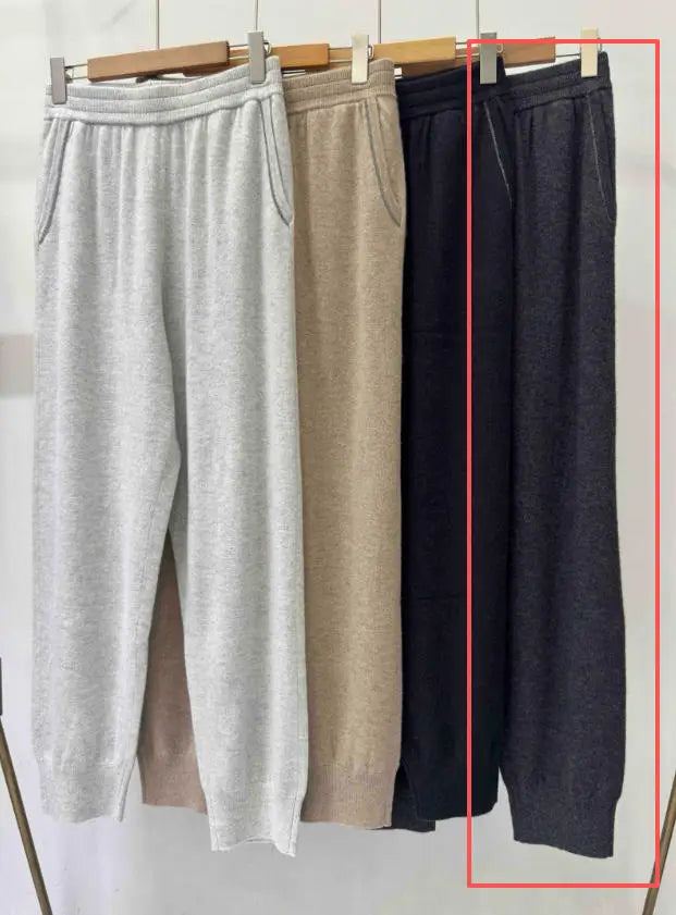 Comfortable Soft Cashmere Knit Pants