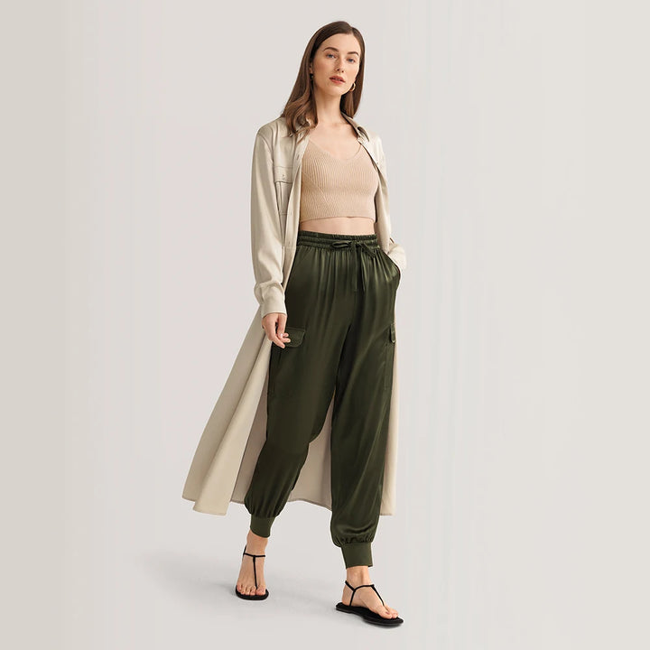 Cargo Pocket Designed Full Length Trousers