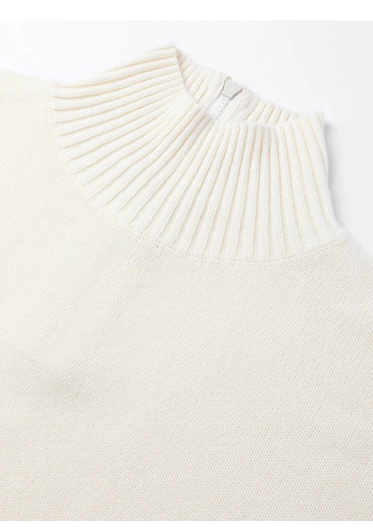 Luxury Half-Zip Wool Sweater