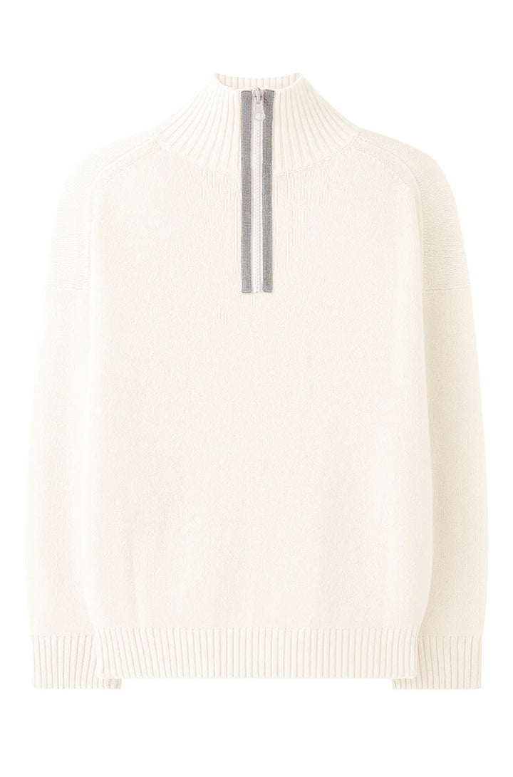 Luxury Half-Zip Wool Sweater