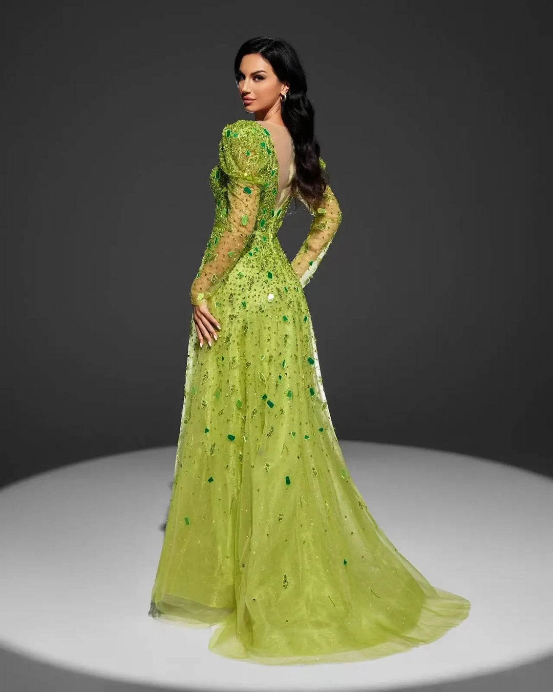 formal dress embellishments Beaded Long Formal Prom Dress with Overskirt -PromGirl Rose/Champagne / 4