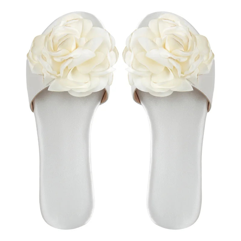 Light Luxury Flower Flat Sandals