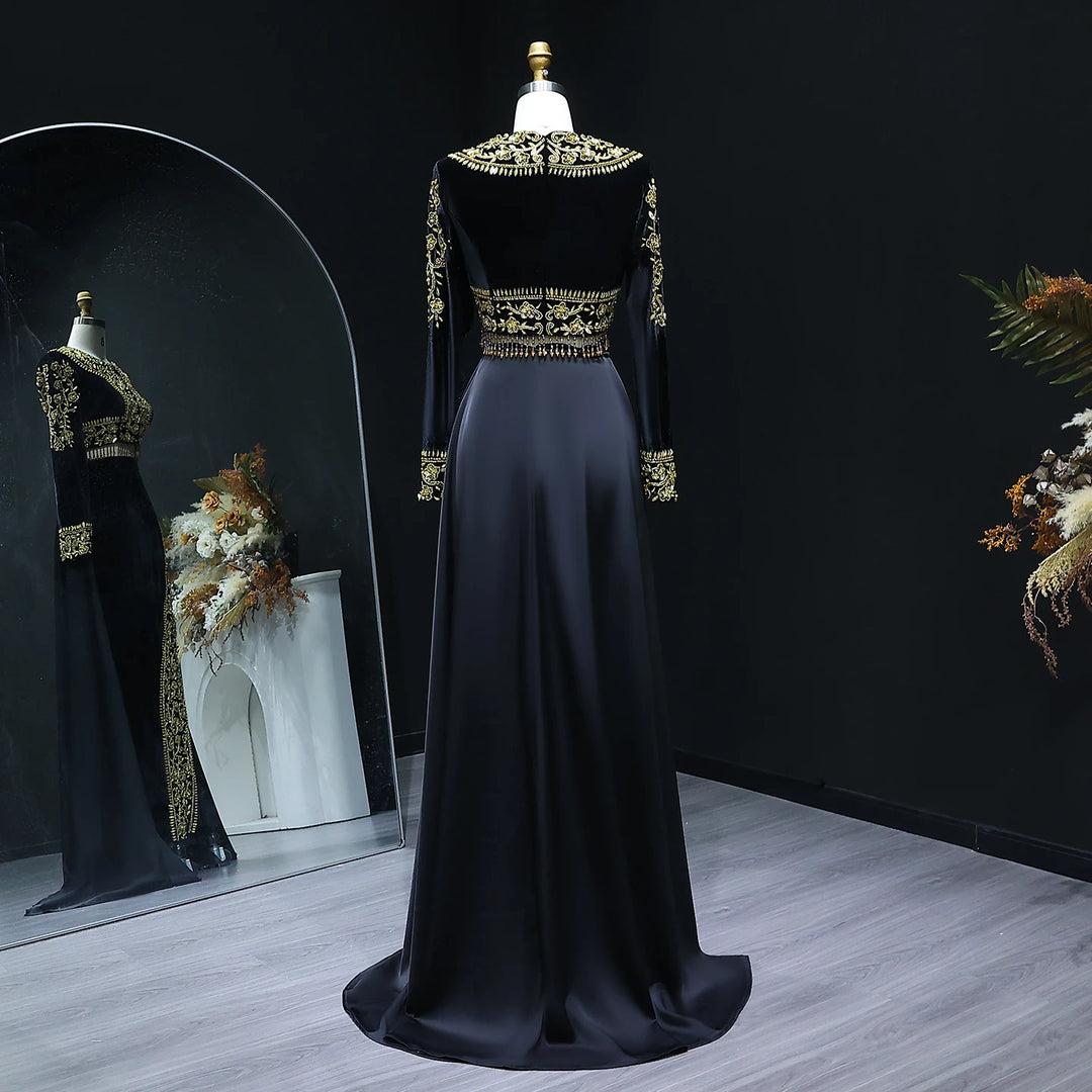 Luxury Beaded 2-Piece Arabian Evening Dress