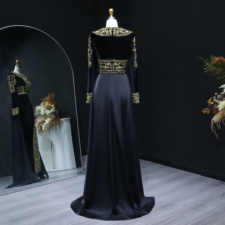 Luxury Beaded 2-Piece Arabian Evening Dress