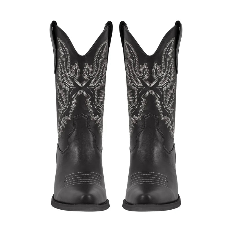 Fashionable Embroidered Cowboy Boots