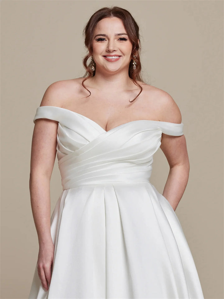 Timeless Satin A-Line Bride Dress