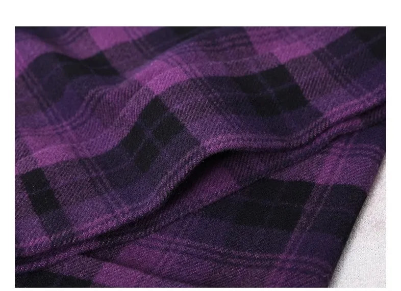 Elegant Straight High Waist Wool Pants