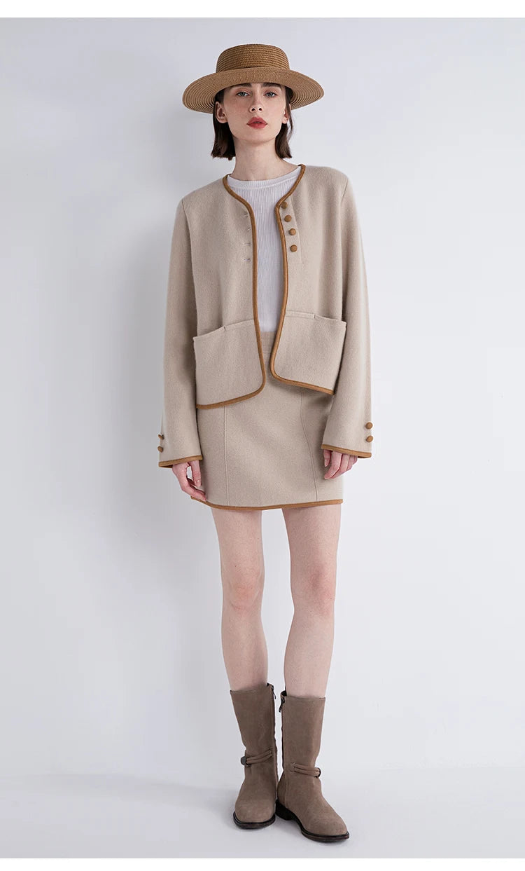 Modish Cashmere Warm Knit Jacket