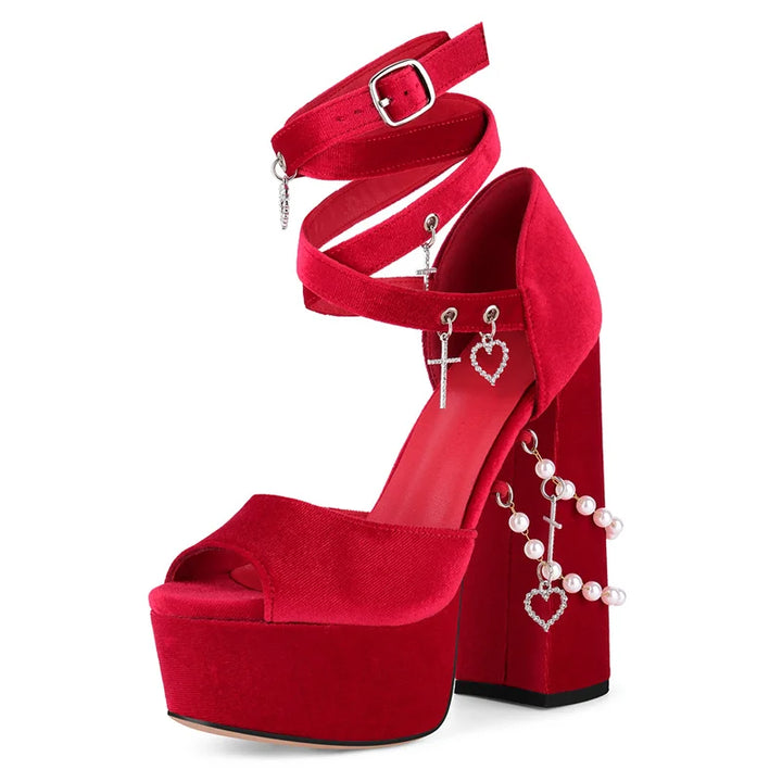 Trendy Platform Chunky Heel Sandals